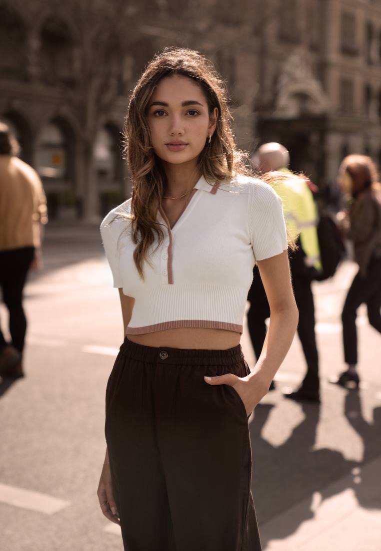 Polo Crop Top