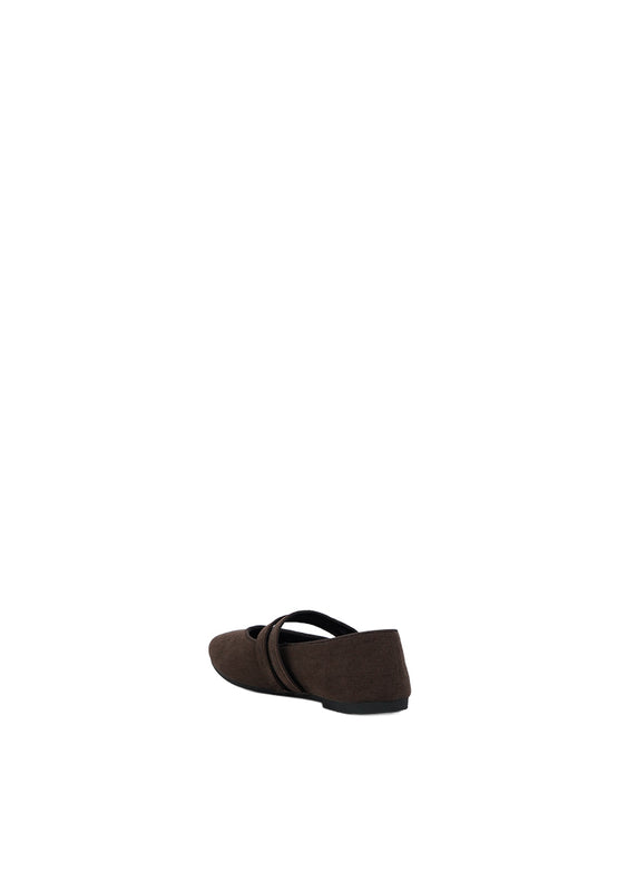 Flat Shoes Dark Brown