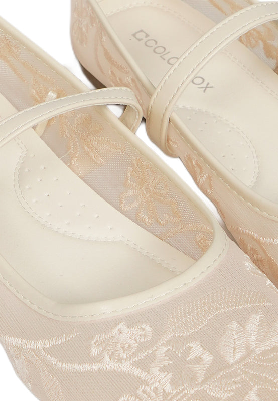 Flat Shoes Beige