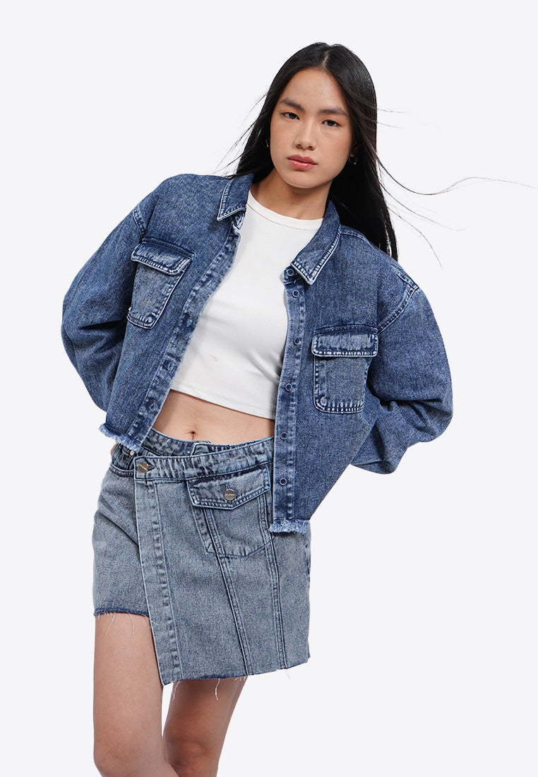 Utility Long Sleeve Denim Shirt
