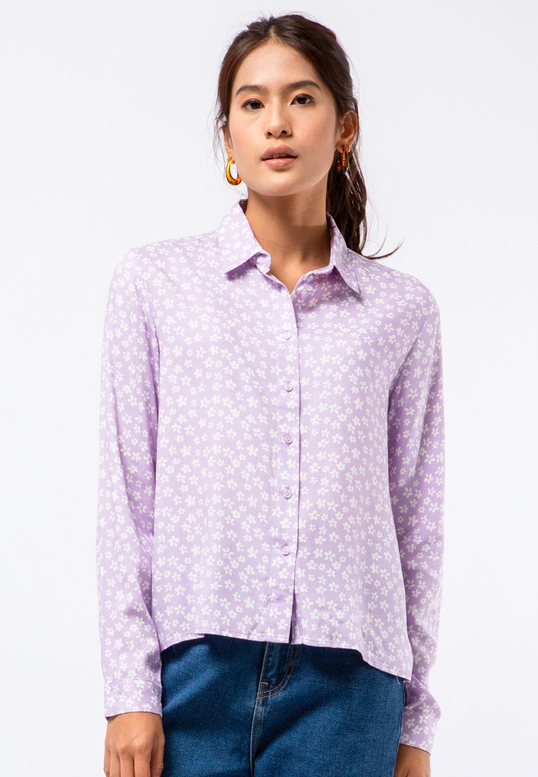 Printed Long Sleeve Blouse