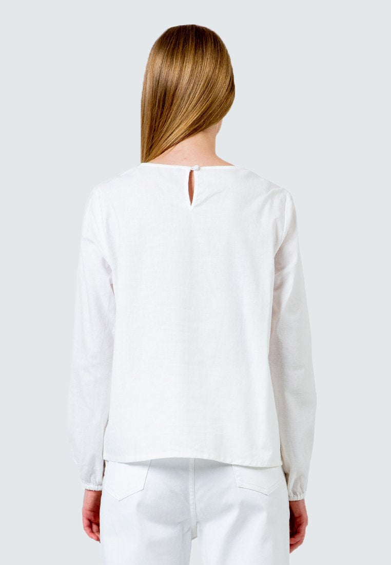 Eyelet Lace Inserted Blouse