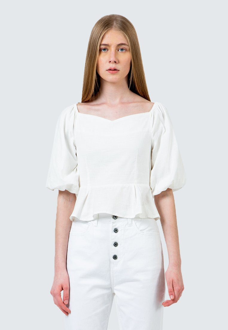 Baloon Cropped Blouse