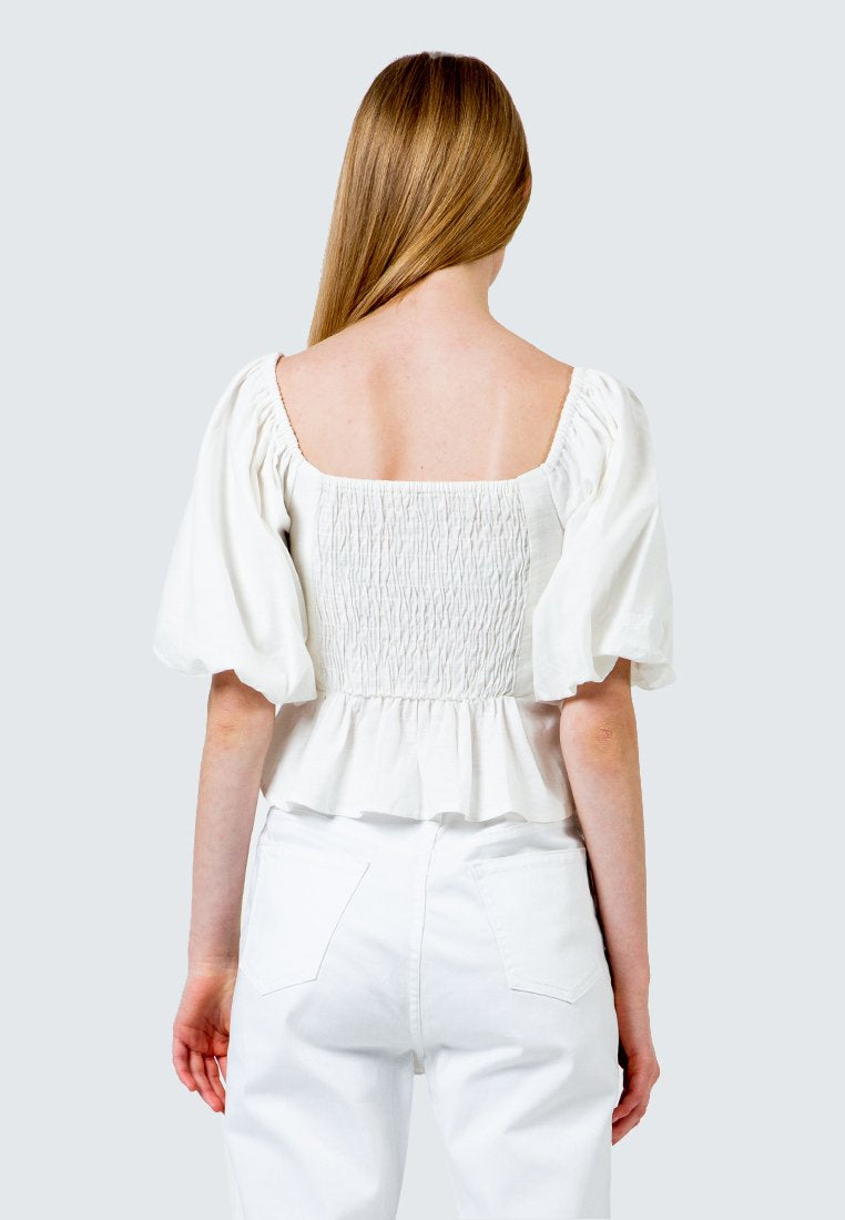 Baloon Cropped Blouse