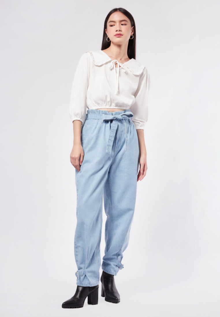 Peterpan Collar Long Sleeve Blouse