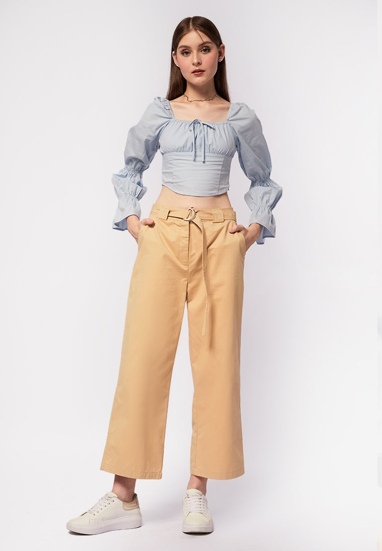 Long Sleeve Corset Blouse