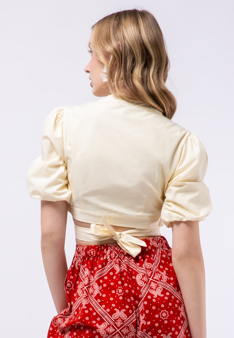 Cut Out Balloon Wrap Top