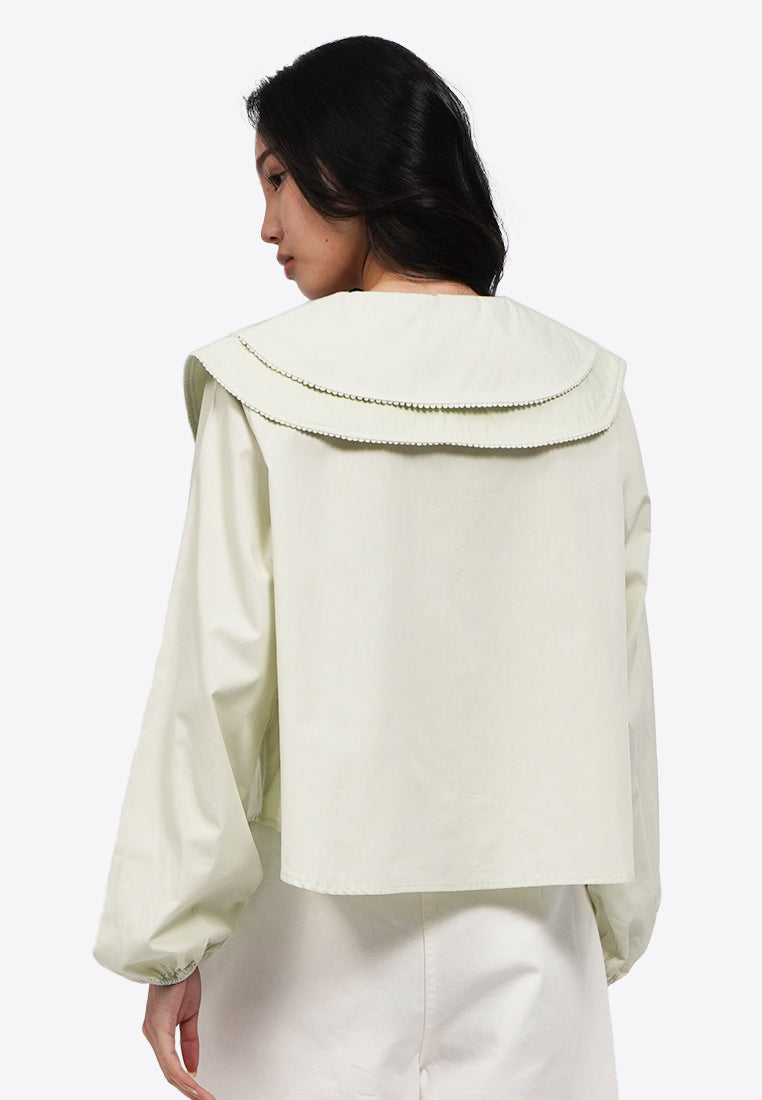 Double Layer Collared Blouse