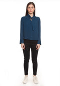 Asymetrical Collar Tie Shirt