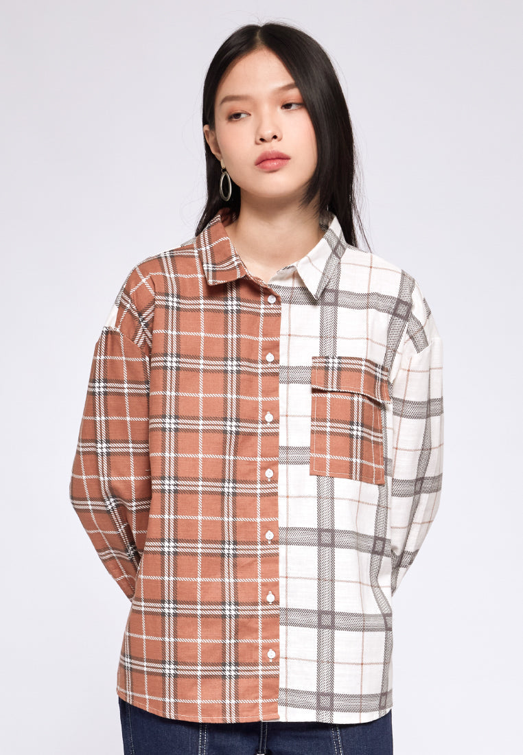Oversized Check Shirt