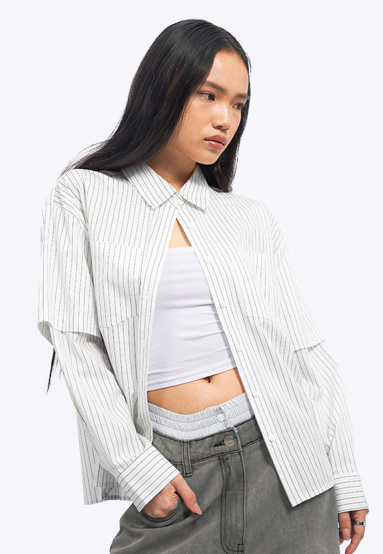 Double Long Sleeve Stripes Shirt