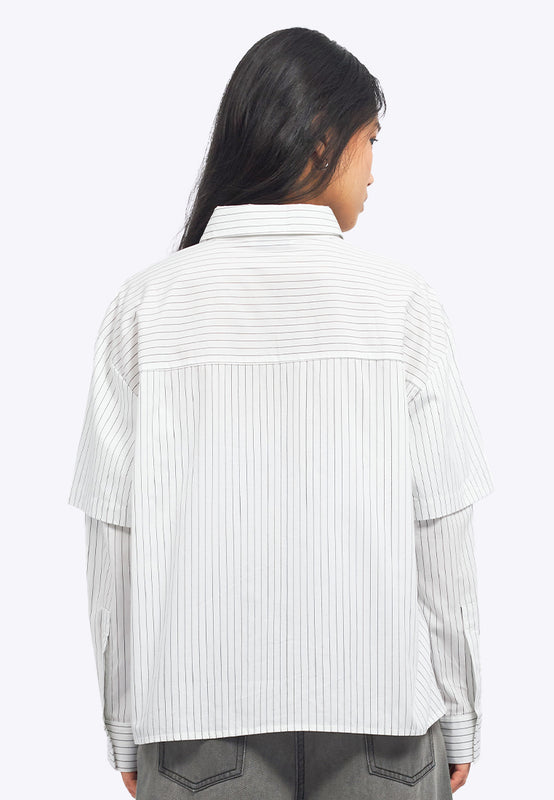 Double Long Sleeve Stripes Shirt