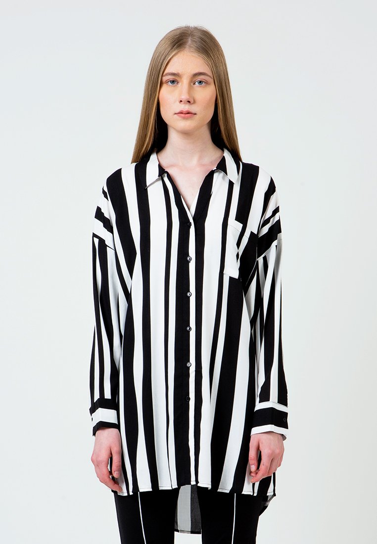 Printed Long Loose Shirt