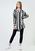 Printed Long Loose Shirt