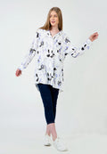 Printed Long Loose Shirt