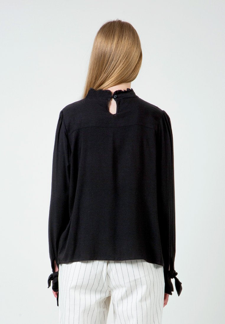 Ruffle Long Sleeve Blouse