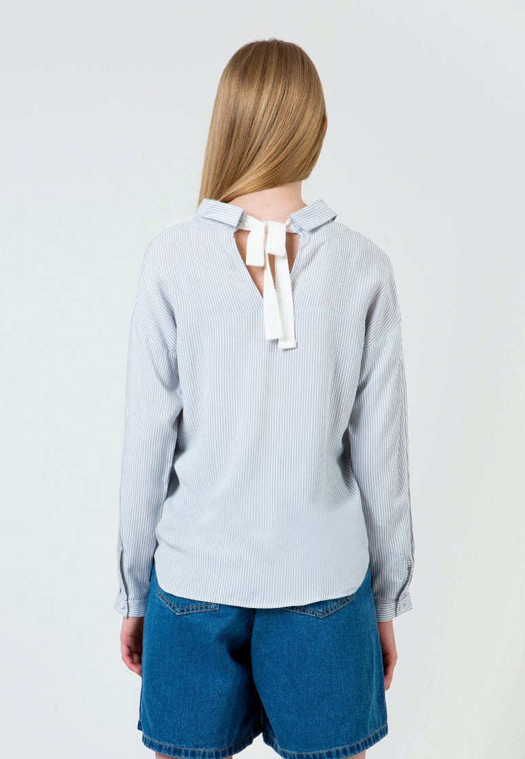 Grey Back Detail Shirt