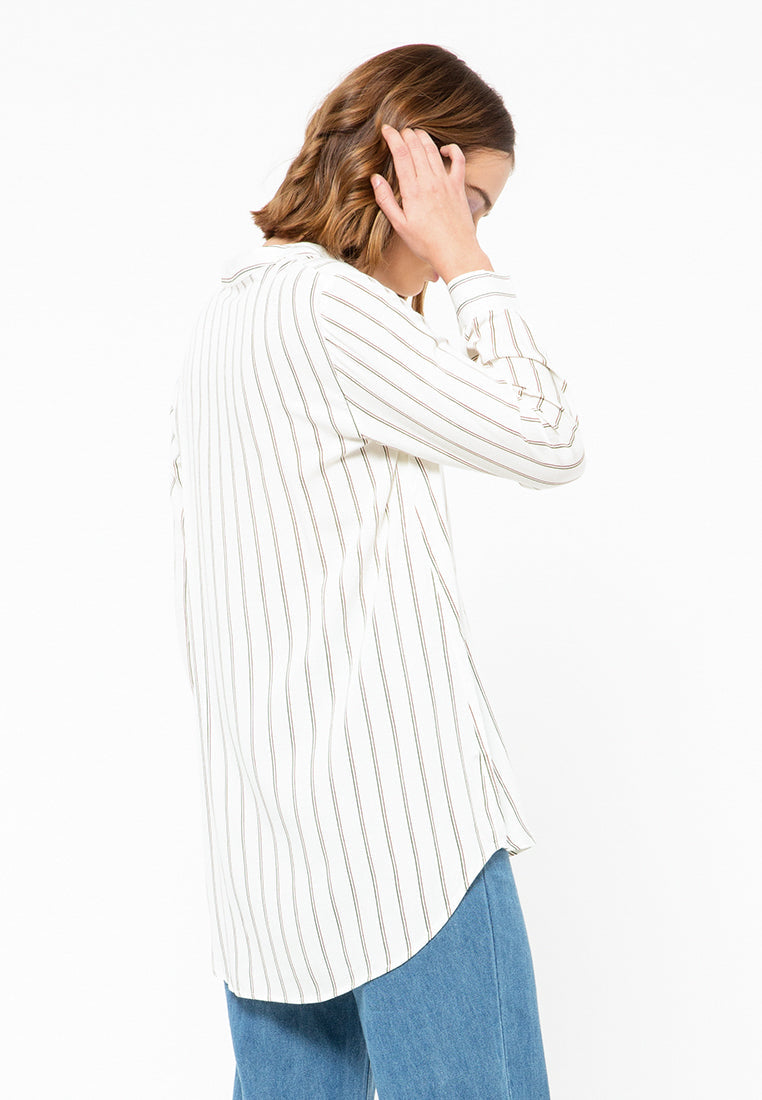 Blouse Long Sleeve V-Neck