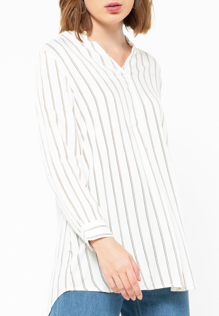 Blouse Long Sleeve V-Neck
