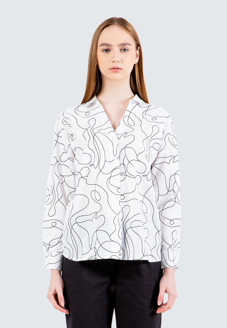 Printed Oversized Shirt