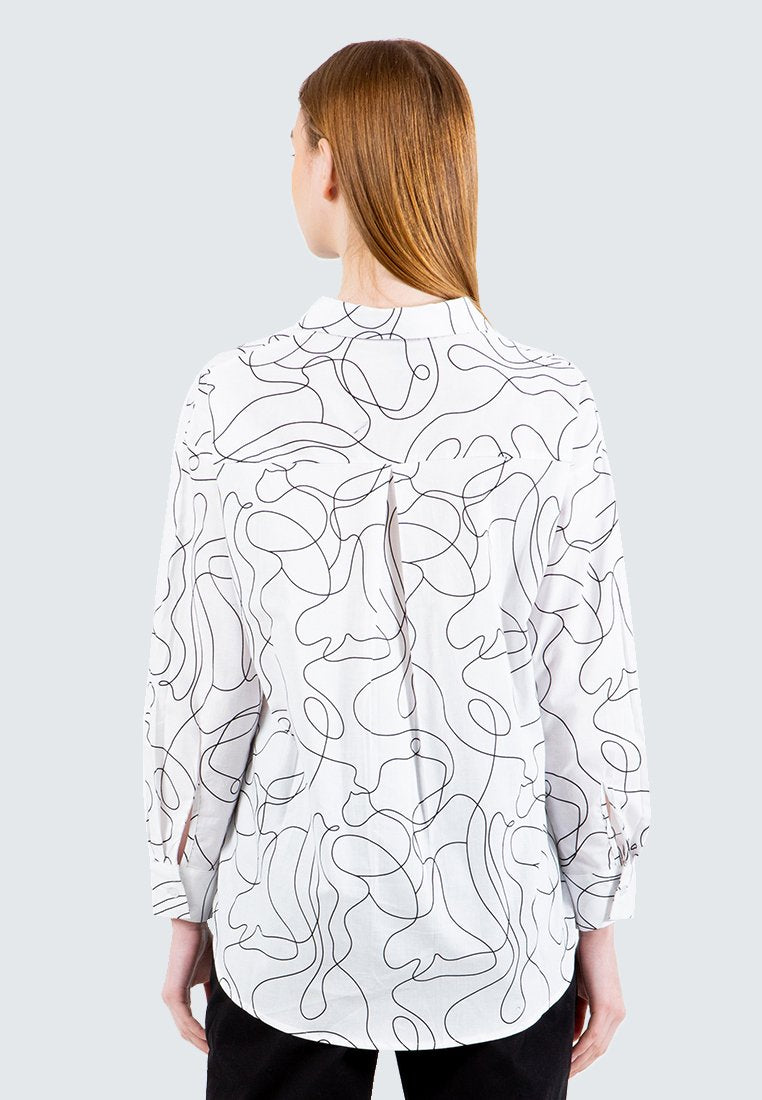 Printed Oversized Shirt