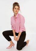 Crop Stripe Shirt