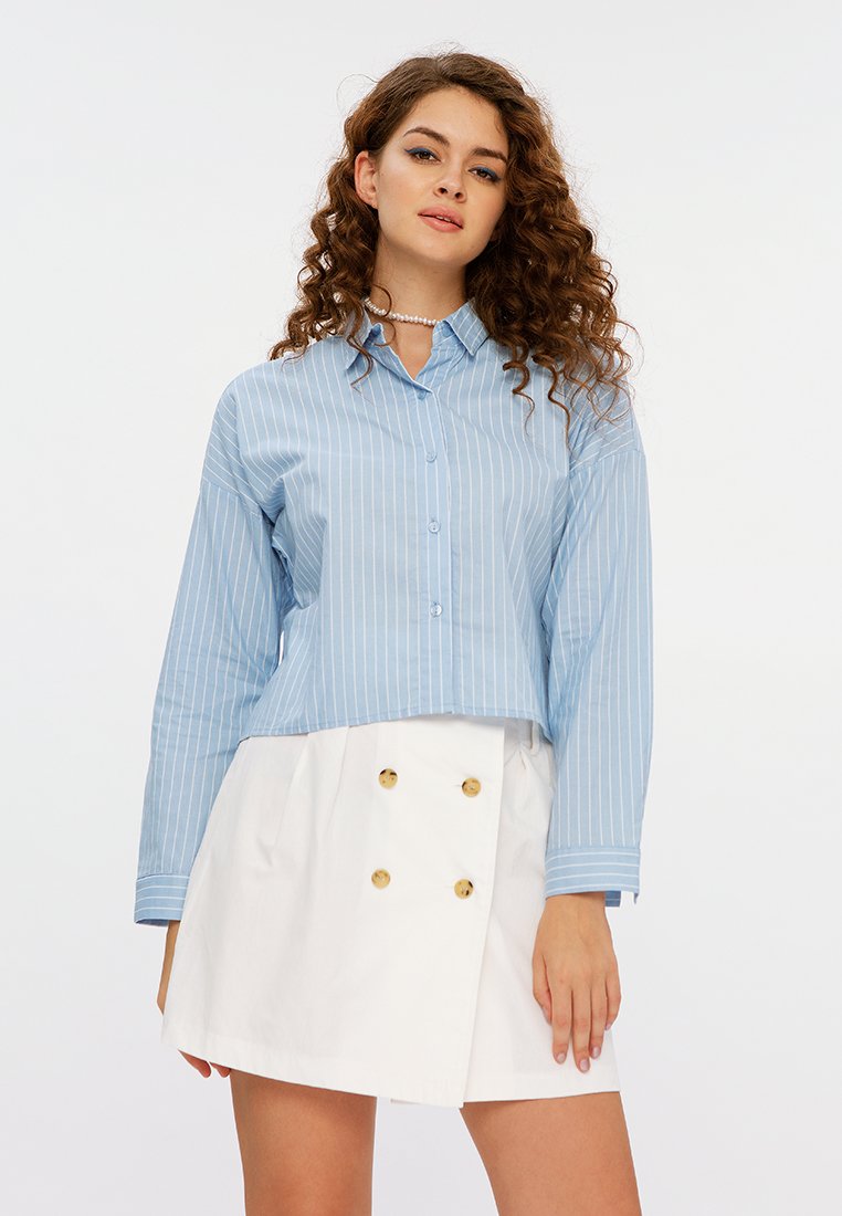 Crop Stripe Shirt