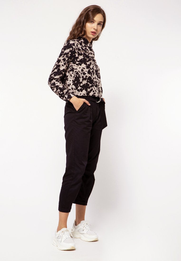 Printed Crop Shirt