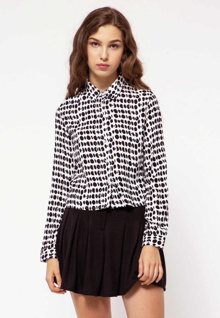 Printed Crop Shirt