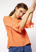 Blouse with Ribbon Details
