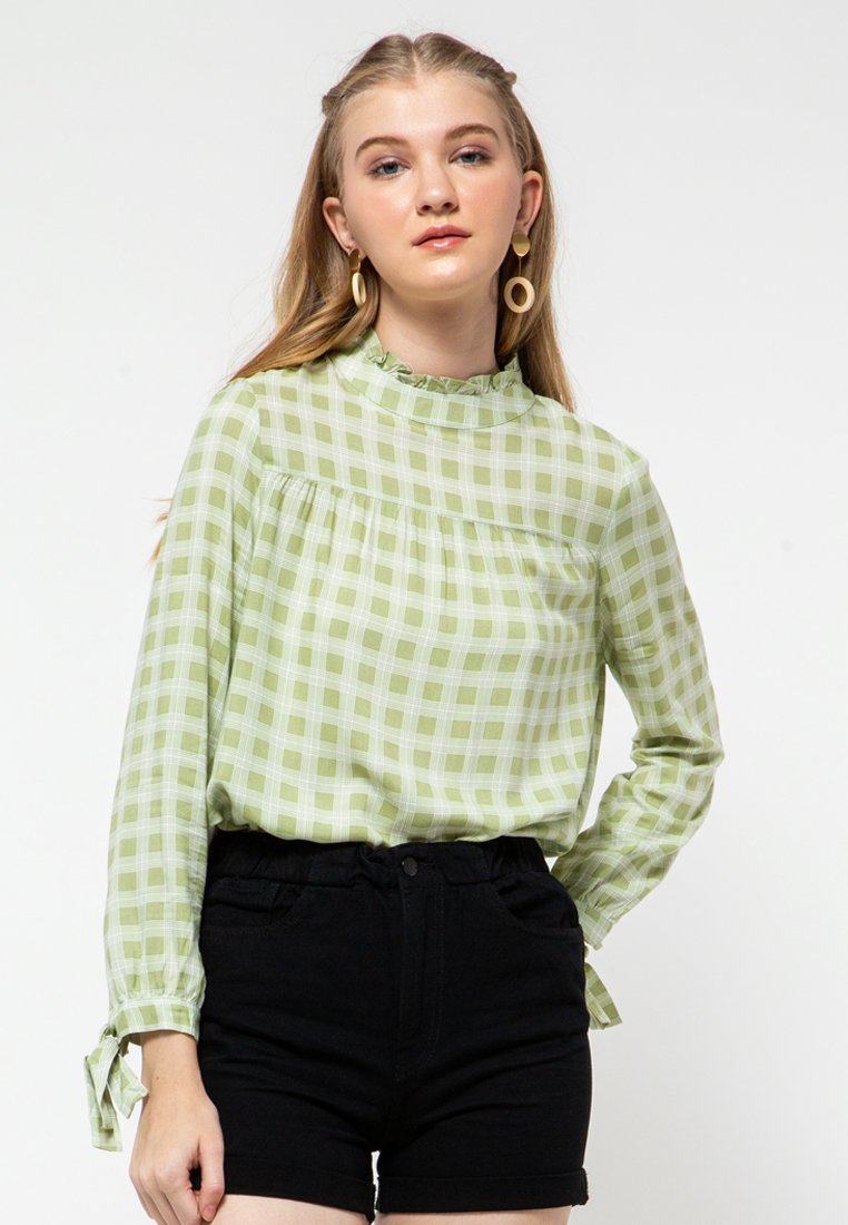 Ruffle Blouse Long Sleeves