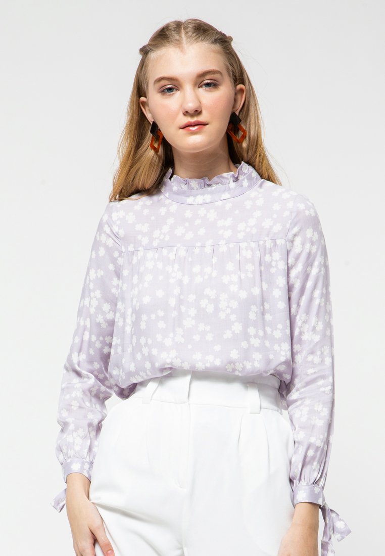 Ruffle Blouse Long Sleeves