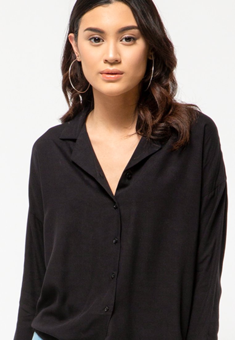 Black V-Neck Shirt