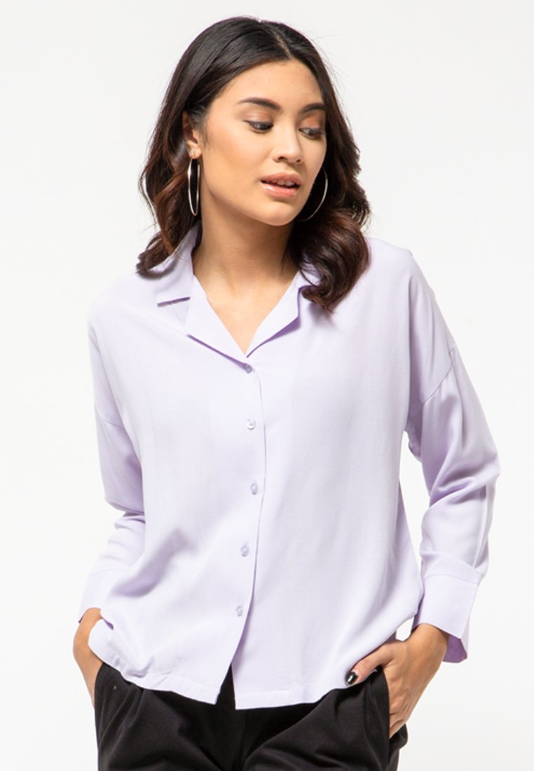 Lilac V-Neck Shirt