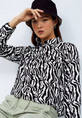Crop Shirt with Front Pocket