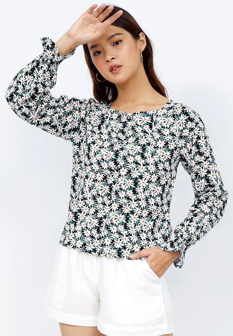 Balloon Sleeve Blouse