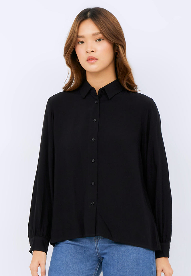 Long Sleeve Loose Blouse