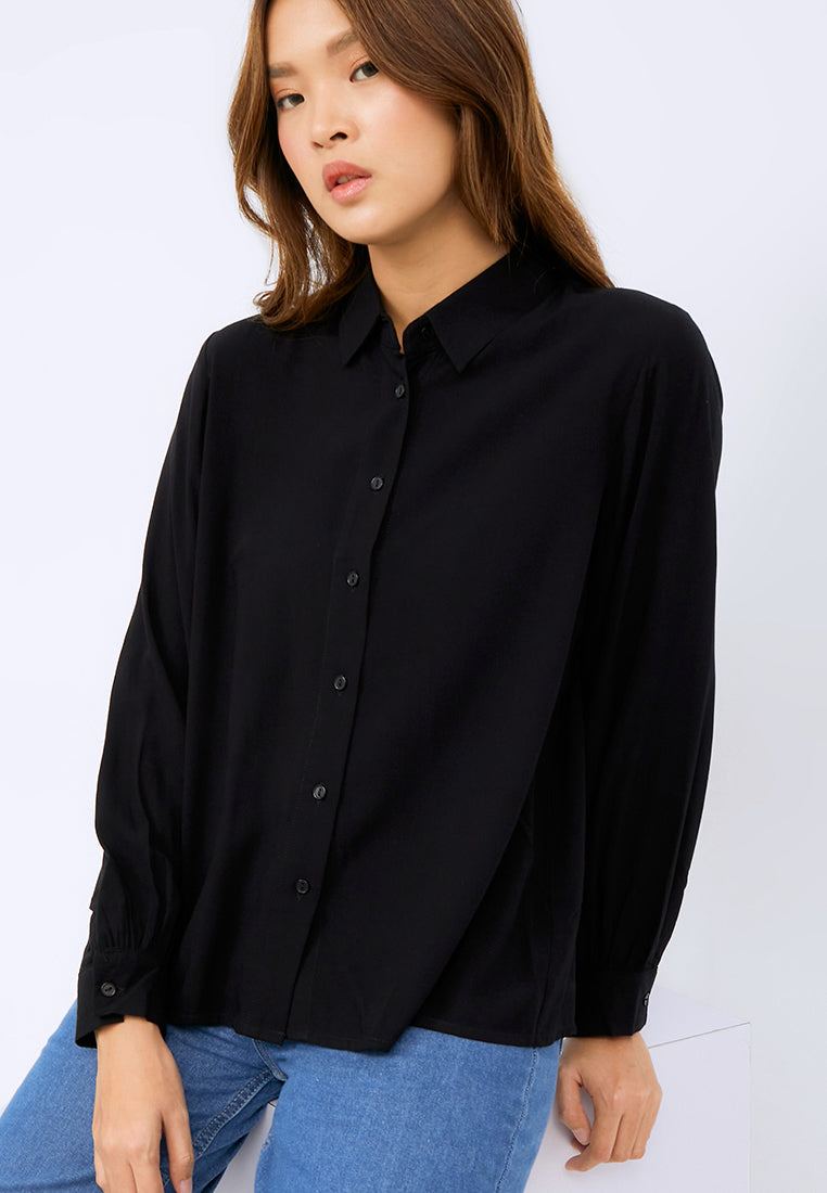 Long Sleeve Loose Blouse