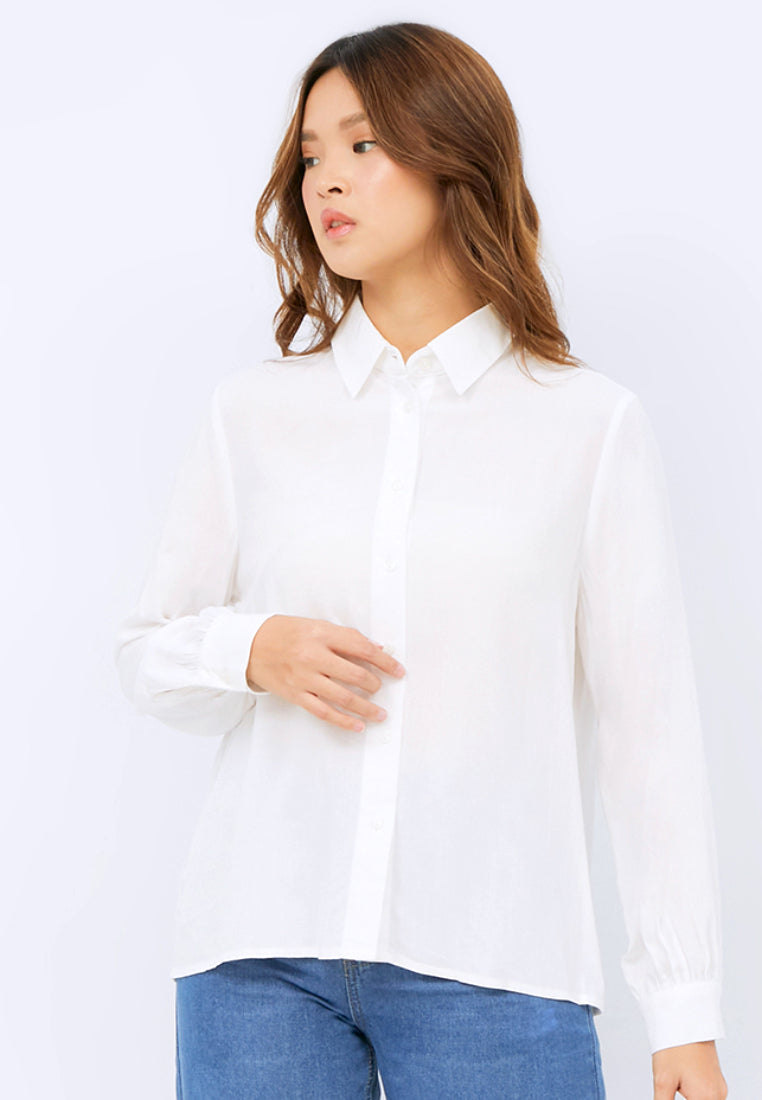 Long Sleeve Loose Blouse