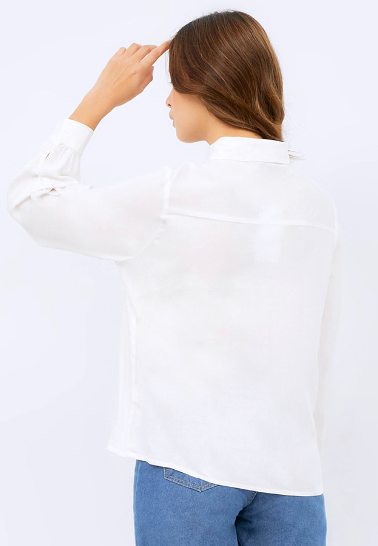Long Sleeve Loose Blouse