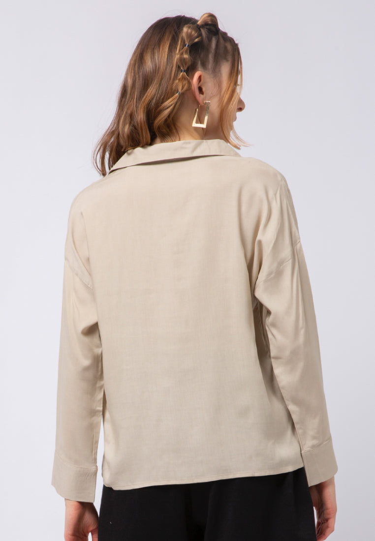 V-neck Long Sleeve Shirt