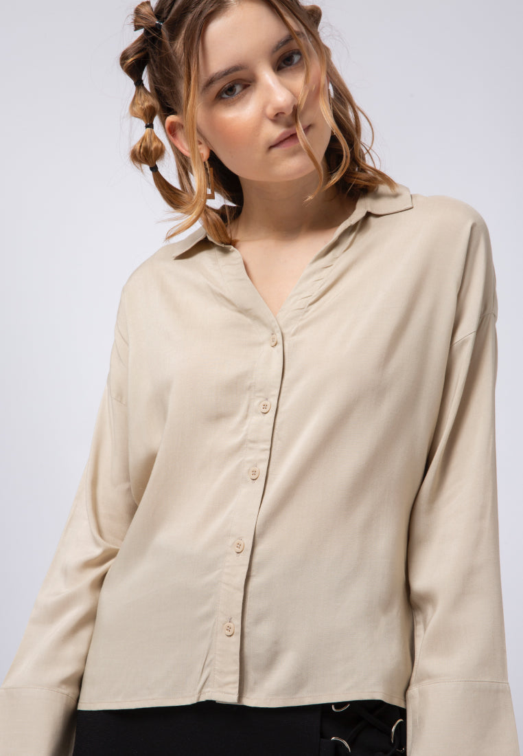 V-neck Long Sleeve Shirt
