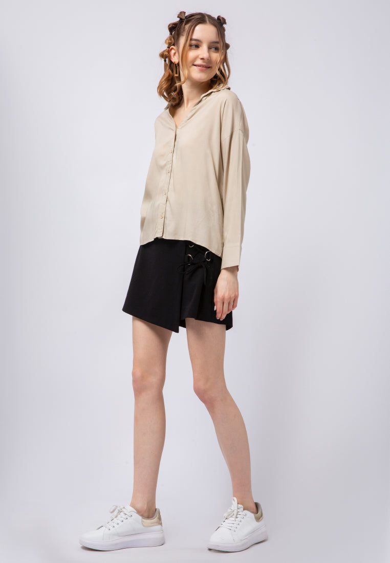 V-neck Long Sleeve Shirt