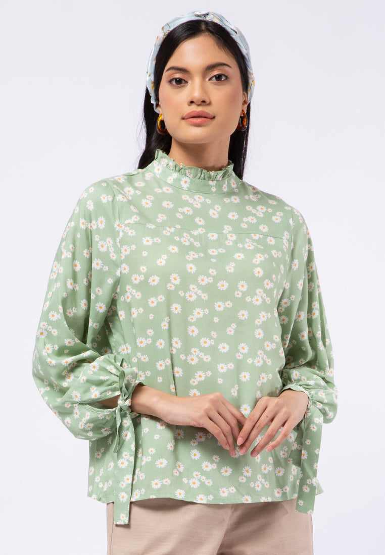 Long Sleeve Ruffle Blouse