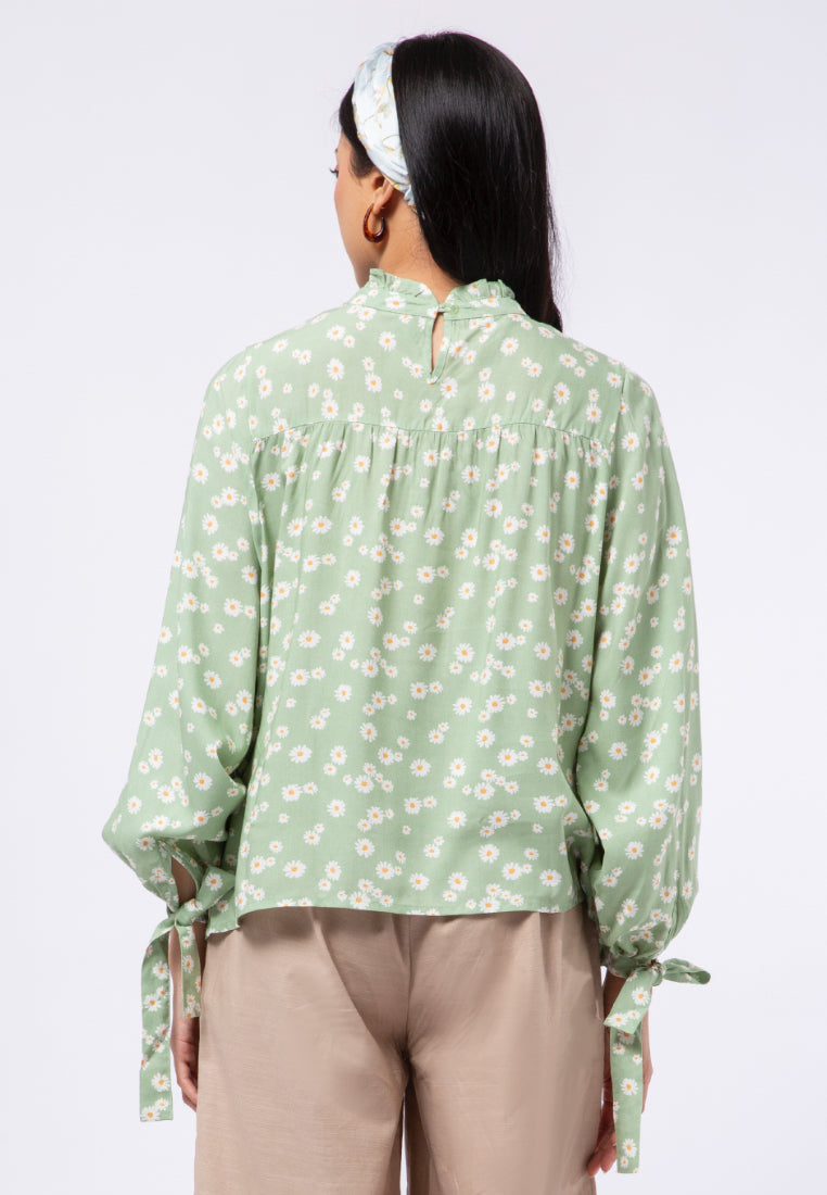 Long Sleeve Ruffle Blouse
