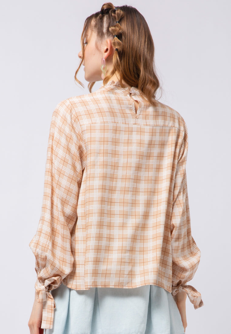 Long Sleeve Ruffle Blouse