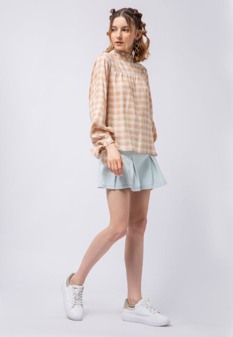Long Sleeve Ruffle Blouse