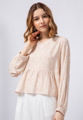 V-neck Printed Blouse