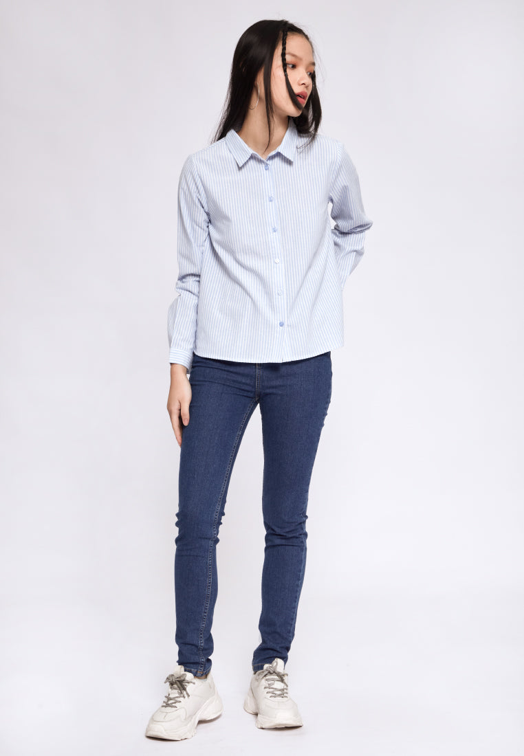 Basic Long Sleeve Loose Shirt