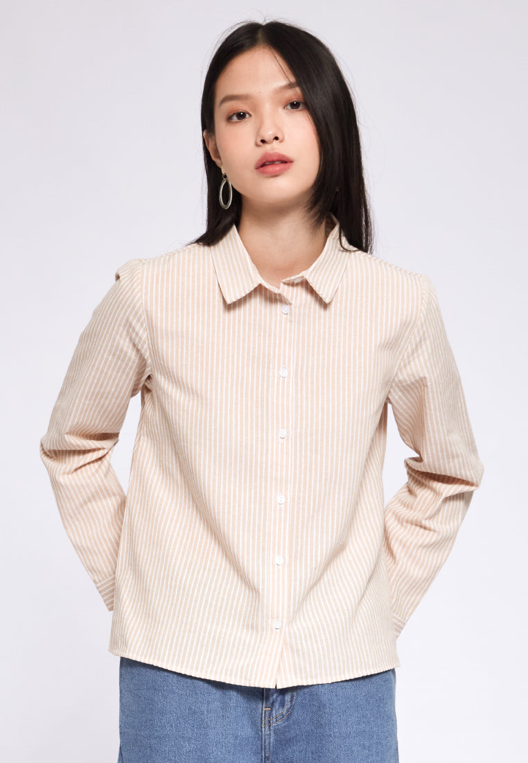 Basic Long Sleeve Loose Shirt